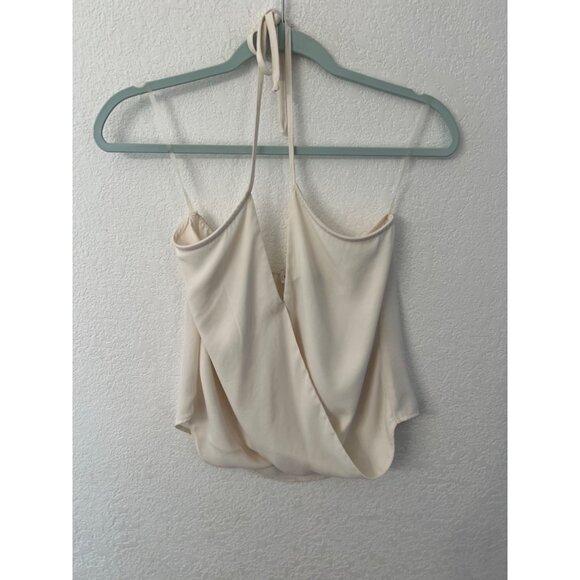 Veronica M buff H.D crepe spaghetti strap blouse women size small - Picture 3 of 9